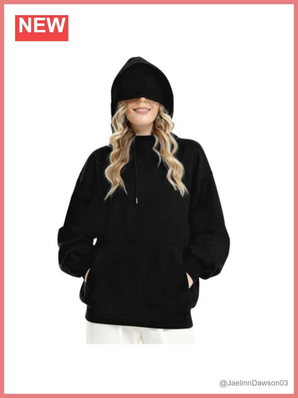 Unisex Fleece Hoodie Built-in Eye Mask Travel Pullover Sweatshirt